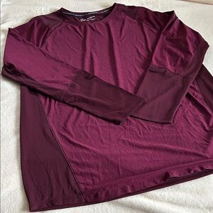 Under Armour Burgandy Long Sleeve Heatgear Shirt